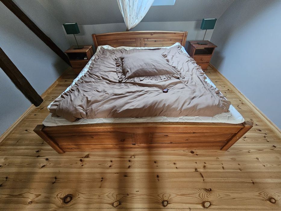 Lóżko drewniane sosnowe