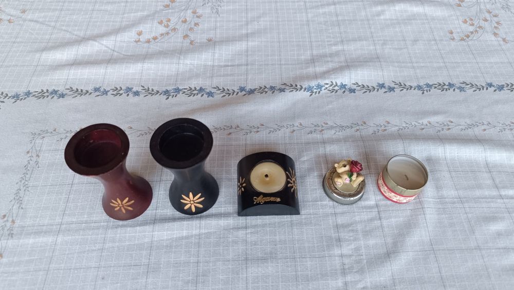 Suporte para velas , madeira Original