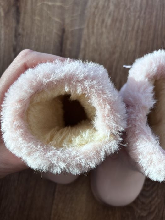 Nowe! Buty ocieplane 20 serce pudrowe śliczne