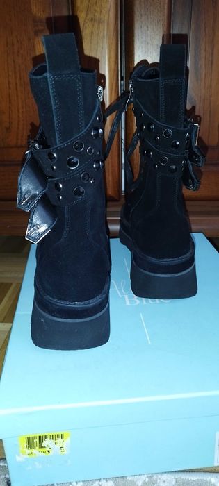 Trapery trzewiki botki Alma en Pena skóra naturalna r. 38