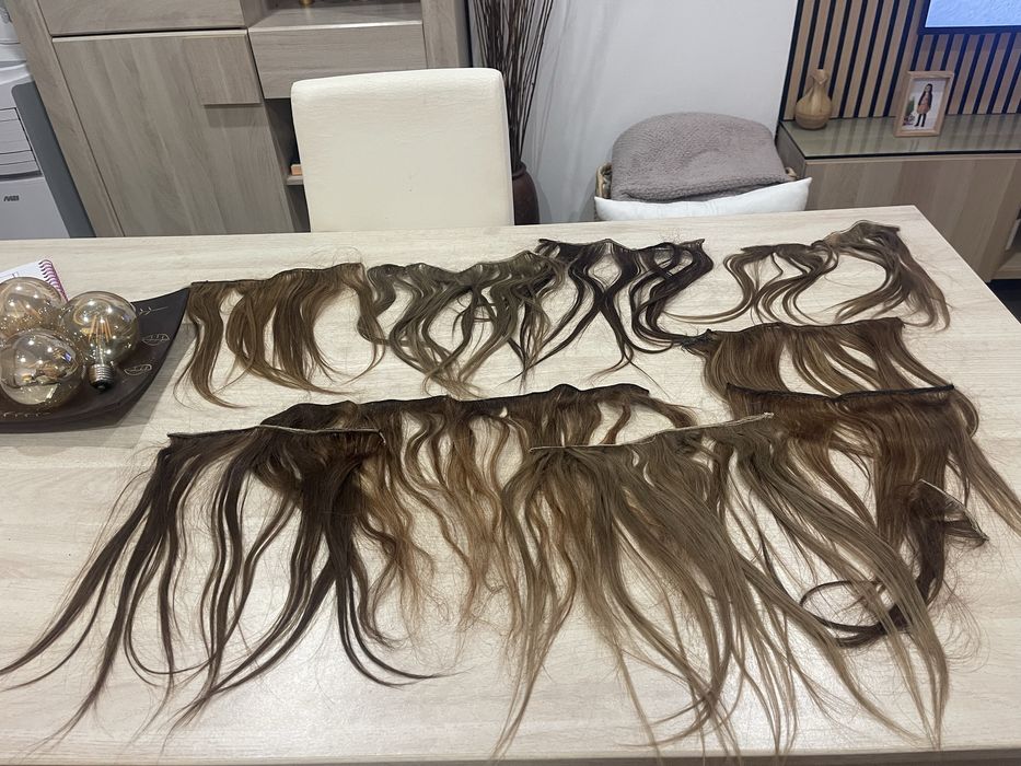 Cabelo humano com tela
