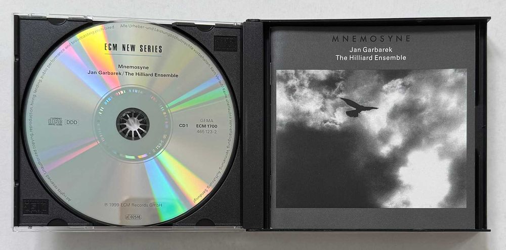 2CD_Jan Garbarek – The Hillard Ensemble, MNEMOSYNE. ECM New Series, 1999. Como novo.