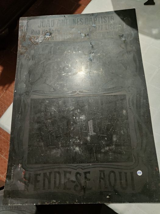 Chapa publicitária antiga Tabaco