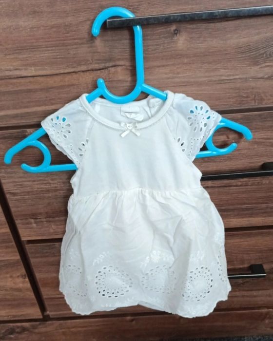 Sukienka body H&M 62 biała