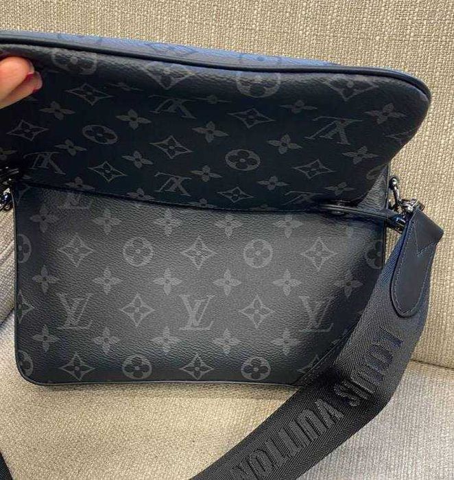Мужская сумка Louis Vuitton оригинал Луи Витон трио б/у