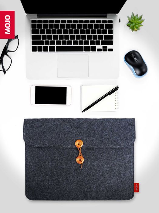 Bolsas Feltro 100% Orgânico para Laptop. Várias cores disponíveis.