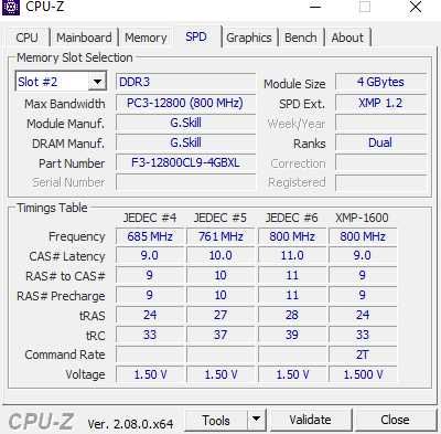Pamięć RAM DDR3 G.SKILL RipjawsX 2x4GB 8GB 1600MHz