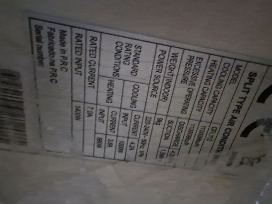 Ar condicionado Confortec CFL112