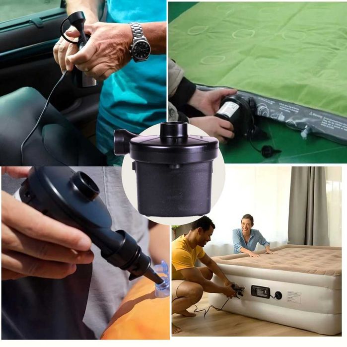 Elektryczna Pompa Do Materacy Szybkie Pompowanie I Spuszczanie Powietr