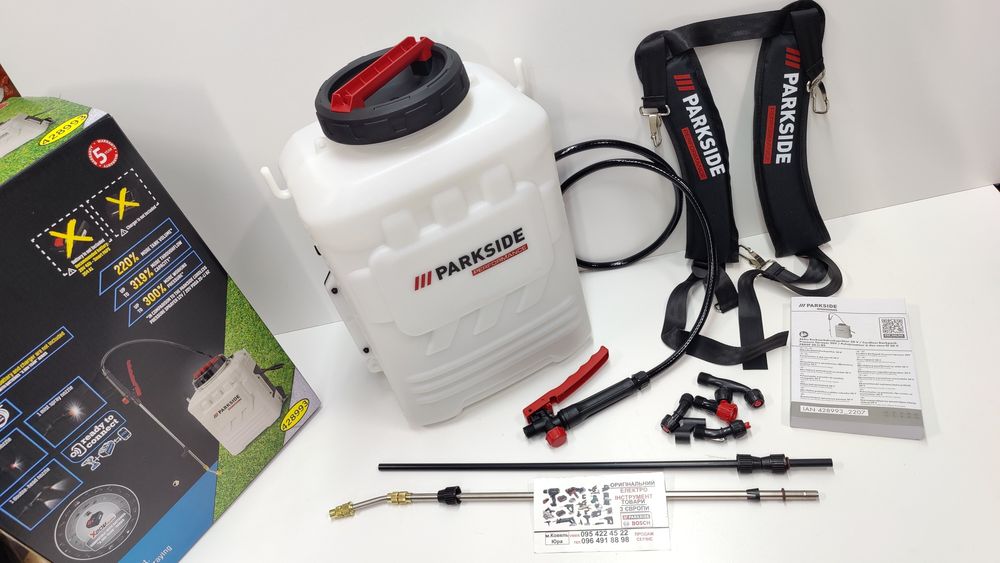 НОВ аккумуляторный опрыскиватель сГермани Parkside PRDSP 20/оприскувач