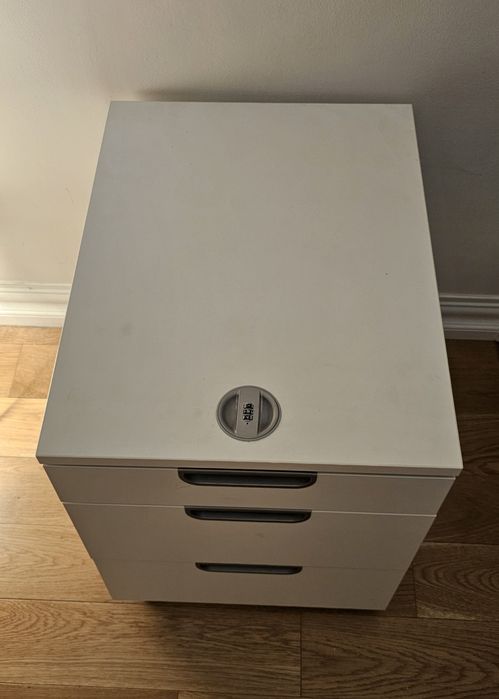 Ikea GALANT szafka / komoda na kółkach, 45 x 55 cm, biała