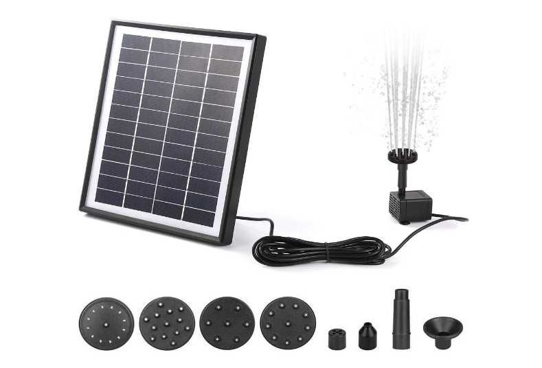 Садовый фонтан на солнечной батарее