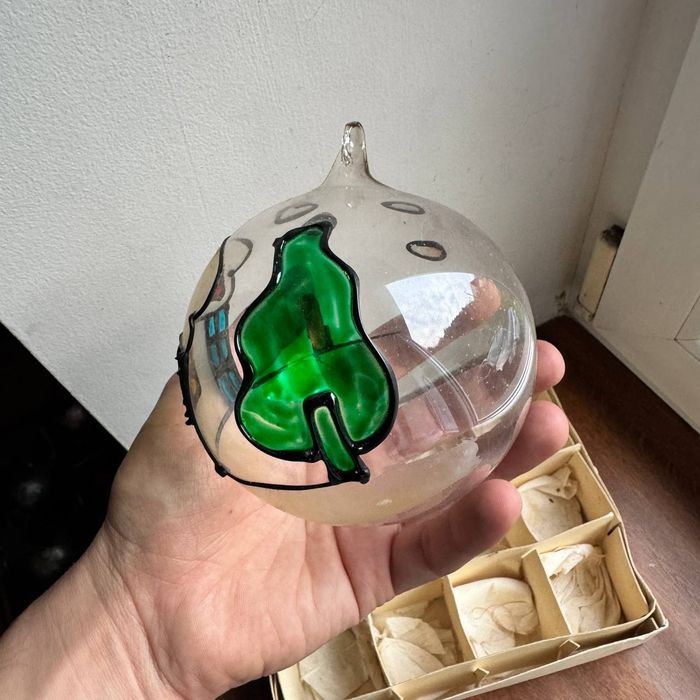 Bombki choinkowe Lata 80 te Ręcznie malowane