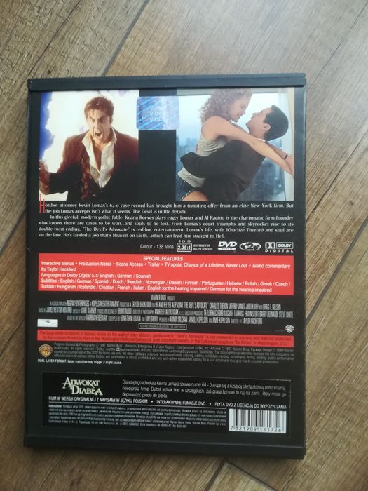 Adwokat diabła Al Pacino dvd snapper