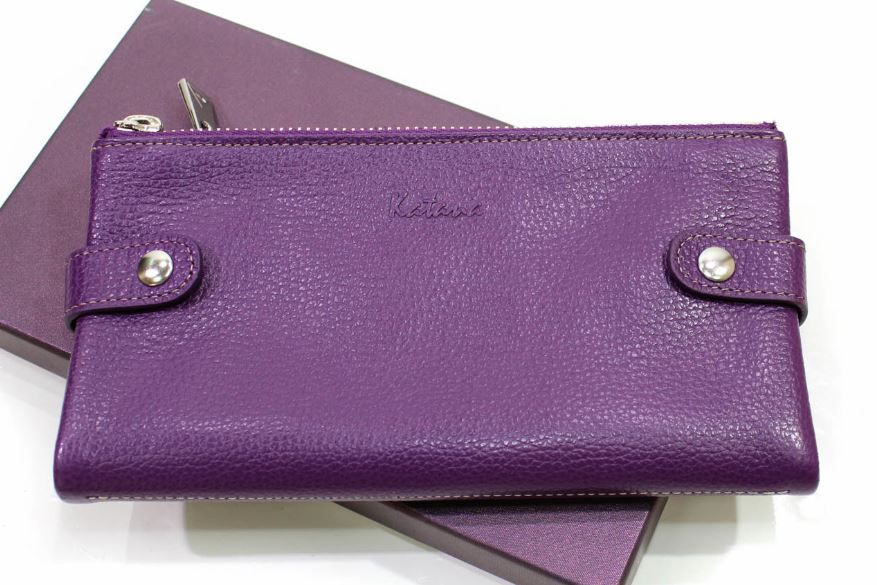 Женский кошелек из натуральной кожи katana (на кнопках)