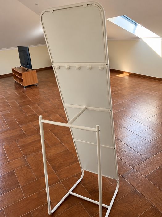Espelho de Corpo Inteiro Branco com Suporte