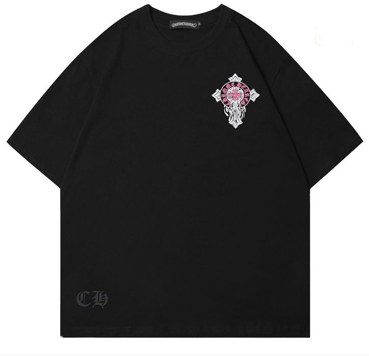 Футболки Chrome Hearts Logo унисекс белые черные Хром Хартс