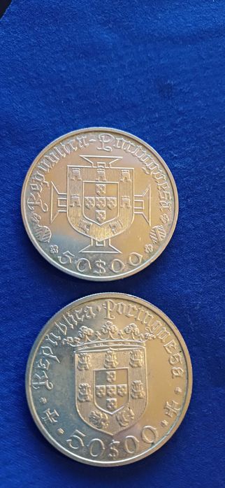 Moedas 50 escudos 1968/69 - prata