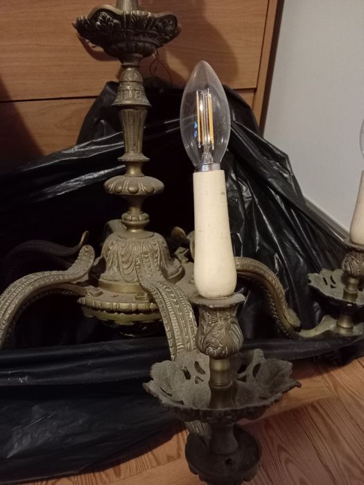 Candeeiro de tecto em metal