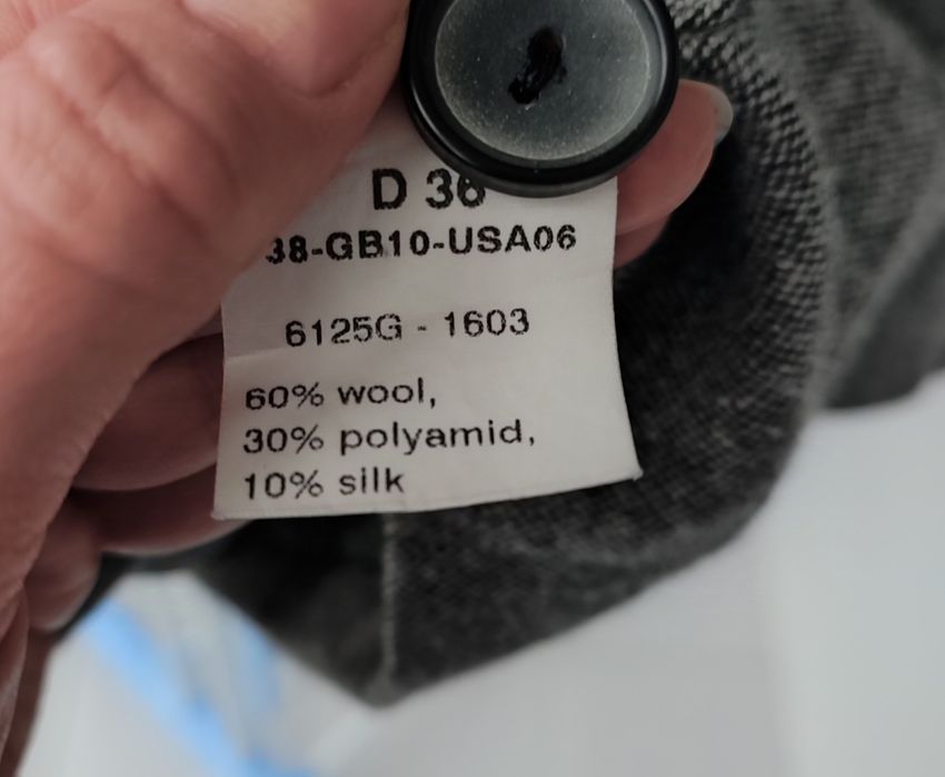 Стильний жакет (піджак) Vera Condotti, вільного крою, вовна з шовком,