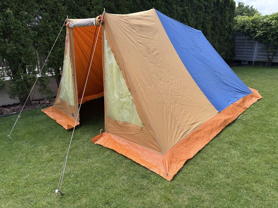 Namiot WARTA 3 osobowy Legionowo PRL doskonały stan rok 1974 oryginał!