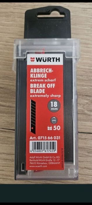 Ostrza wurth 50 sztuk 2 opakowania