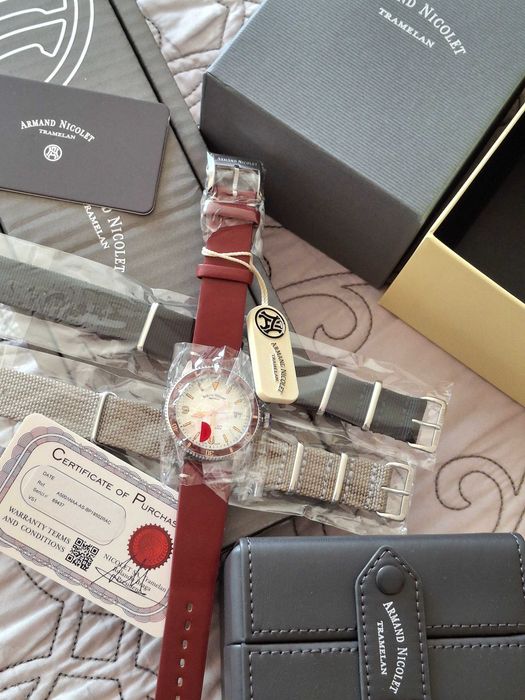 Relógio de luxo Armand Nicolet VS1 Date Novo 38mm
