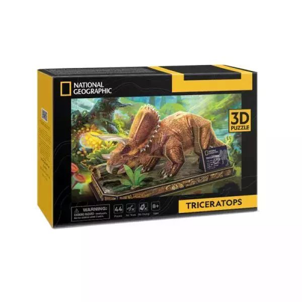 Puzzle 3D Triceratops National Geographic Ds1052 Cubic Fun. Dante. Nowy Produkt
