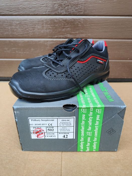 Półbuty robocze BHP czarne rozmiar 41
