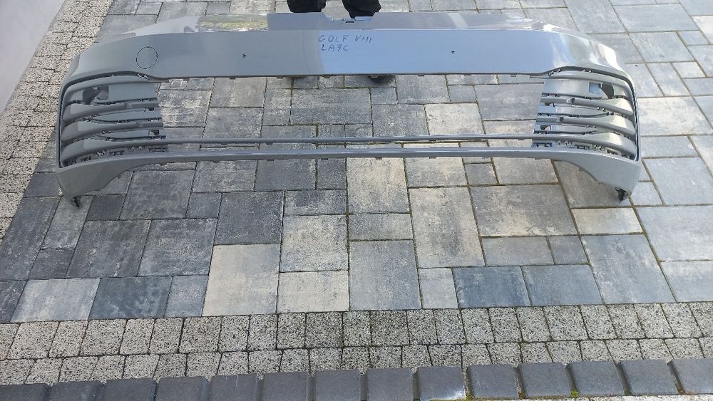 Vw golf 8 viii zderzak przód przedni szary la7c