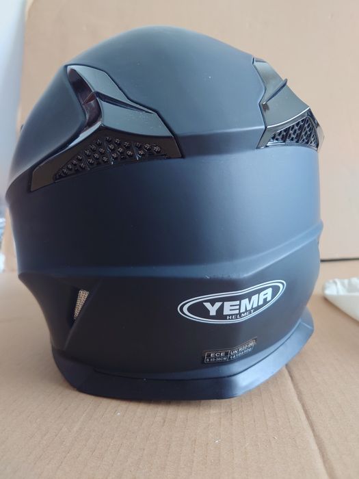 Kask krossowy na Quada Hulajnogę S 55-56 cm Czarny Lekki Fullface
