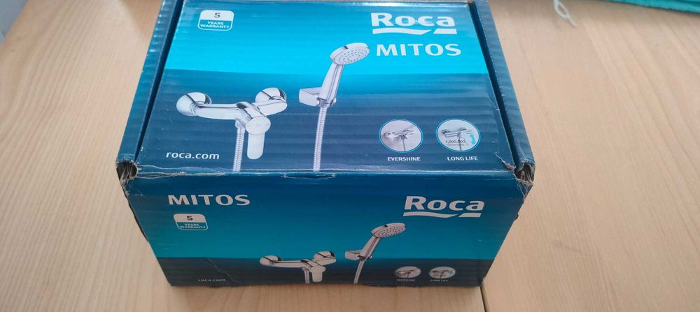 Torneira para duche monocomando cromado Roca Mitos