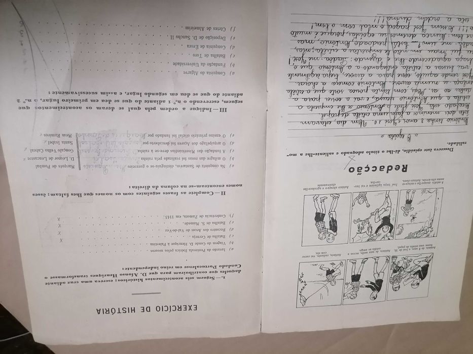 M.P. Mocidade Portuguesa 1939 Exames Admissão aos Liceus Ponto Exemplo