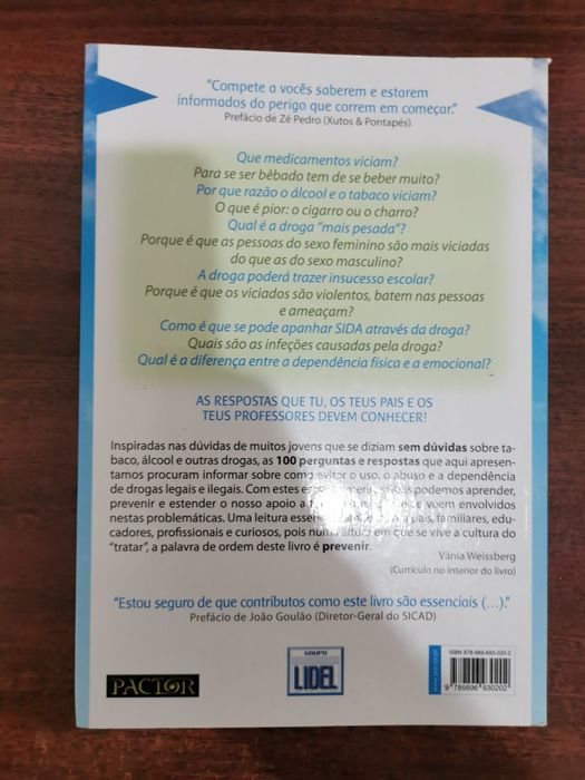 100 perguntas é respostas sobre álcool, drogas e tabaco