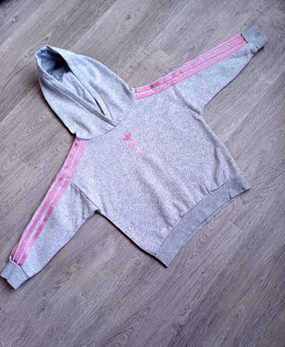 Adidas утеплене худі олімпійка /Nike світшот кофта на дівчинку 6-7р/11