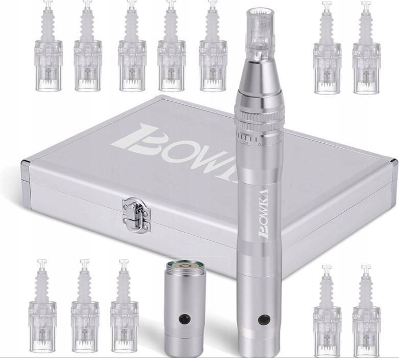 Profesjonalny Derma Pen BOWKA – Mezoterapia Mikroigłowa + Kartridże