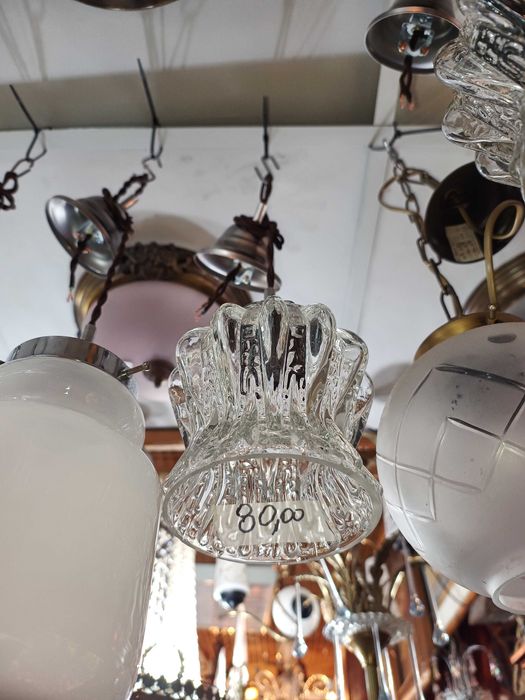 Candeeiro Tecto 1 Lâmpada Vidro