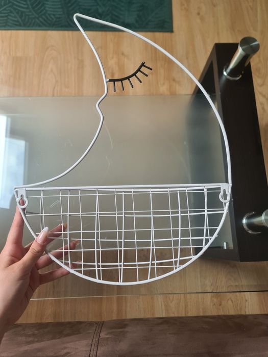 Koszyk biały księżyc