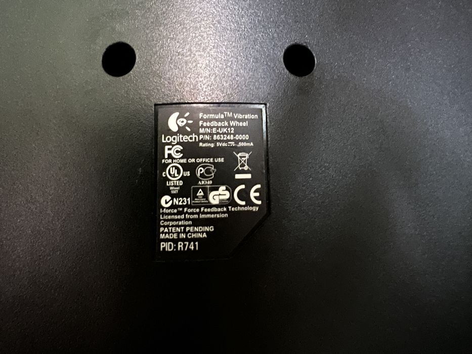 Logitech Formula Vibration Feedback Wheel