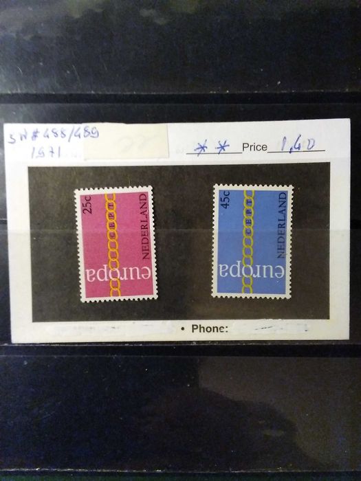 1971 Complete Europe CEPT Netherlands MNH **