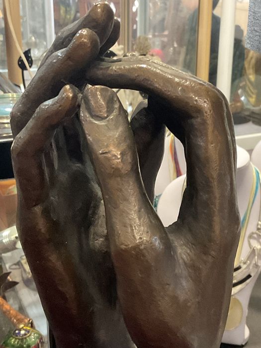 Escultura em bronze altura de 39 cm