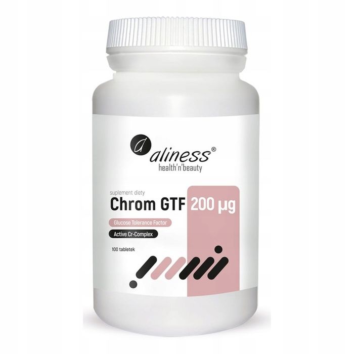 chrom gtf 200 mcg 100 tabletek odchudzanie metabolizm cukier glukoza apetyt