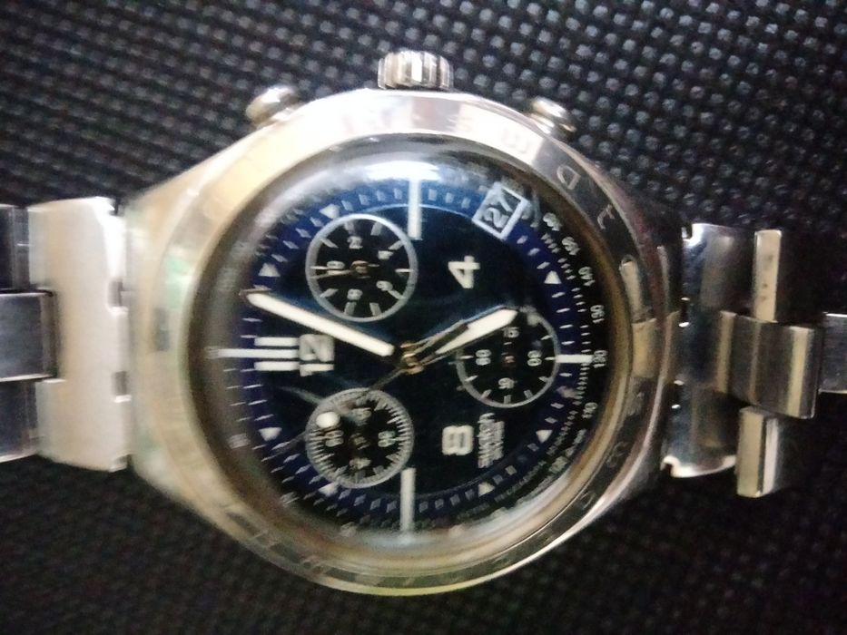 Zegarek męski. Swatch Irony Chrono. Swiss Made.Stalowy.Oryginal.