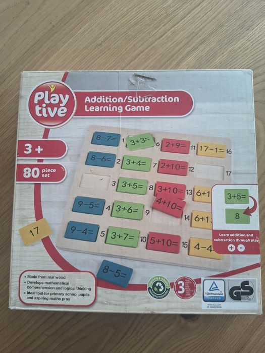 Drewniana Gra do nauki liczenia dodawanie odejmowanie