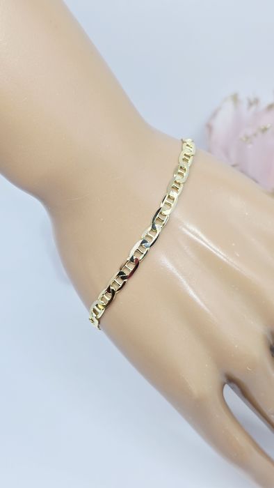 Złota bransoletka splot Gucci próba 585 14k waga 7.81g