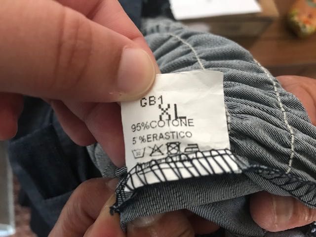 Vestido Azul Folhos XL como NOVO