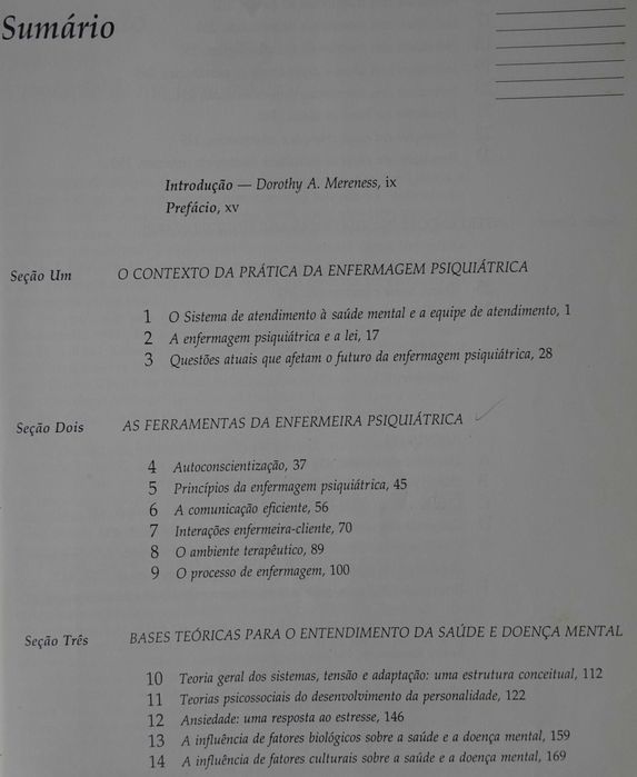 Fundamentos de Enfermagem Psiquiátrica