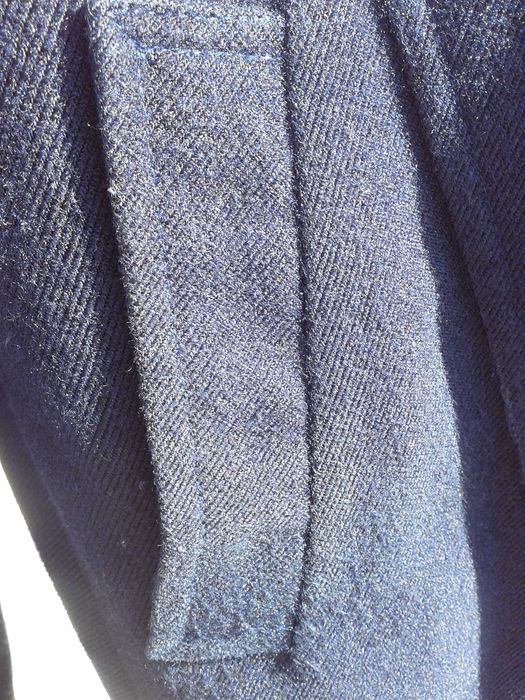 Płaszcz damski wełniany, jesień/zima, granatowy, rozmiar 38