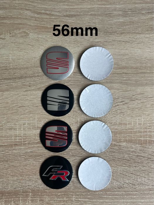 Conjunto 4 Centros Jantes Seat 56mm 60mm 63mm 65mm 68mm