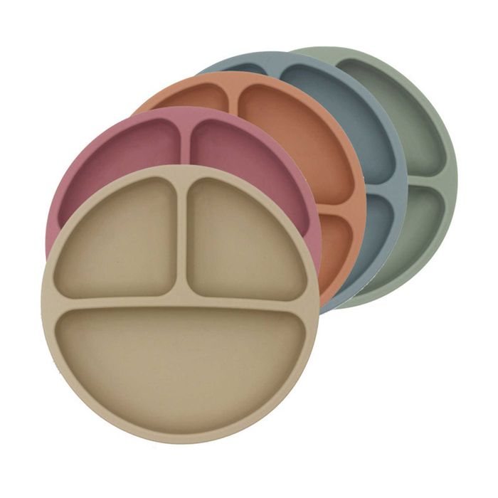 Prato em silicone antiderrapante